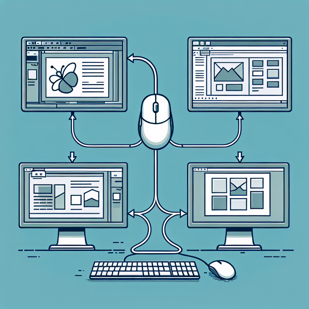 ¿Cómo configuro un ratón para usar con dos monitores?